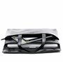 BACCINI Sac bandoulière Ordinateur VITO | Compartiment 15" Laptop Cuir véritable | Mallette Noir | Pochette d'ordinateur Portabl