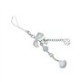 NIHENHAO Chaîne de téléphone avec nœud mignon ornement cœur perle coquille pendentif téléphone portable cordon sac charme pour l