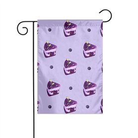 Drapeau de jardin Blueberry Cake Prints Drapeaux décoratifs principalement pour patios