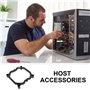 YHAILI Support de ventilateur de refroidissement CPU pour modèles de cartes mères 1700 1200 115 x 2011 1366