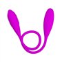 Couple vibrateur 7 modes à double gode vibrateur en silicone imperméable soutient gode à double extrémité pour couples clitoris