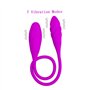 Couple vibrateur 7 modes à double gode vibrateur en silicone imperméable soutient gode à double extrémité pour couples clitoris,
