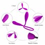 Couple vibrateur 7 modes à double gode vibrateur en silicone imperméable soutient gode à double extrémité pour couples clitoris,