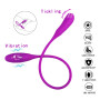 Couple vibrateur 7 modes à double gode vibrateur en silicone imperméable soutient gode à double extrémité pour couples clitoris,
