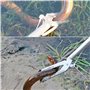 Morain Pince serpent pliable avec tête inclinée réglable pour une manipulation sûre et efficace des reptiles Outil de conduite e