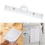 Morain Pince magnétique en acrylique transparent - Longue pince à papier magnétique - Pour bureau