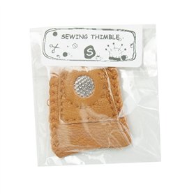 jojnsha Dé à coudre en cuir pour tricot