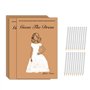 jojnsha 1 ensemble Guesses The Dress Jeux de fête nuptiale pour invités Jeux de fête de mariage Cartes et crayons Fournitures de