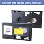 Beimus Adaptateur de cassettes, conversion motorisée de bande vidéo pour caméscopes, facile à utiliser à 1 bouton