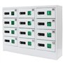 Casier en acier pour téléphone portable à 12 emplacements sécurisé et pratique avec mini-armoire de station de chargement et ser
