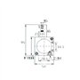 LUJIAYA Codeur linéaire mesurant la Distance 1200 mm capteur de déplacement linéaire à câble remplace Le codeur à réseau 38 mm c