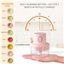 LUZLED Mini hachoir à ail électrique, 100 ml, mini hachoir à légumes portable, moulin à ail rechargeable par USB, petit robot de