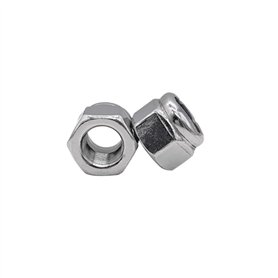 50 pcs 10 #-24 UNC en acier inoxydable en nylon contre-écrou insert écrous de blocage