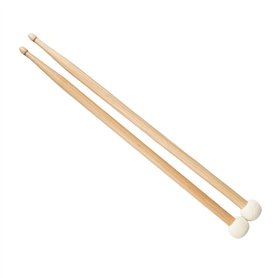 Ksikdeg Timpani Paire de baguettes de batterie à tête en feutre pour entraînement à percussion