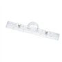 Ksikdeg Pince magnétique en acrylique transparent - Longue pince à papier magnétique - Pour bureau