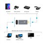 Uqezagpa Carte de capture vidéo 4K HDTV vers USB C 1080p 60 Hz avec adaptateur de type C pour fenêtre