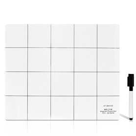 Ksikdeg Bloc de travail magnétique en caoutchouc avec impression papier laminé pour téléphone portable