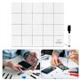 Ksikdeg Bloc de travail magnétique en caoutchouc avec impression papier laminé pour téléphone portable