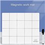 Ksikdeg Bloc de travail magnétique en caoutchouc avec impression papier laminé pour téléphone portable
