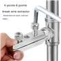 XAGMODSHN Angles de robinet - Extracteur de fil inversé pour tuyau d'eau - Pièce de rechange