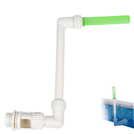 Eyccier Fontaine de Piscine Spray lumière LED Cascade de Piscine pour Piscine Hors Sol enterrée pulvérisateur Fontaine piscines