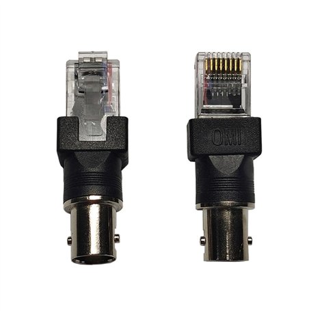 Coupleur coaxial BNC femelle vers RJ45 mâle coaxial pour équipement de test de ligne électrique