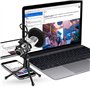 Support antichoc pour microphone et pare-brise avec trépied réglable en hauteur pour discours enregistré et chant largement util