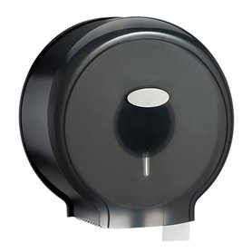 JAWL Distributeur de Papier Toilette à Rouleau Unique (Noir Transparent)