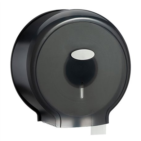 JAWL Distributeur de Papier Toilette à Rouleau Unique (Noir Transparent)