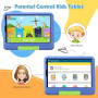 Tablette Enfants 8 Pouces 6Go RAM + 128Go ROM (TF 1To) Android 13 GMS Certified, Logiciel Enfant Pré-Installé, Éducative, Contrô