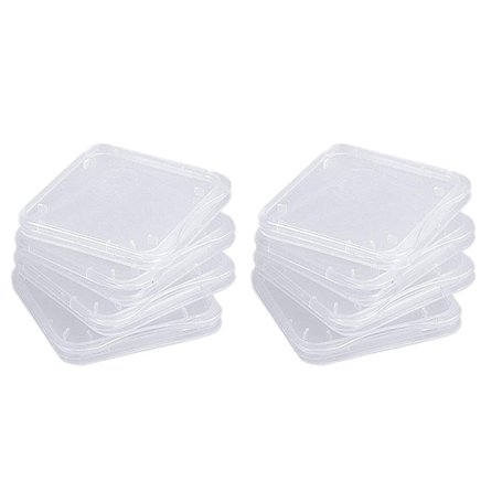 Wedhapy SD Card Case Étui de Rangement pour Carte SD 10 pièces Transparent Durable boîte de Support de Carte mémoire Sdhc Portab