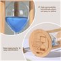 Timer de Sable avec Bois de Sable Bleu et Structure en Verre de 5 Minutes avec Une minuterie de sablier à l'échelle de Temps pou