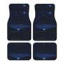 Lot de 4 tapis de sol universels bleu foncé avec dos en caoutchouc
