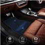 Lot de 4 tapis de sol universels bleu foncé avec dos en caoutchouc, faciles à nettoyer, compatibles avec la plupart des voitures
