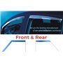 RAINBOW88 Deflecteur Vitre Voitur pour VW Sharan MK2/7N 2011-2022, Déflecteurs d'air et de Pluie pour Fenêtre Latérale
