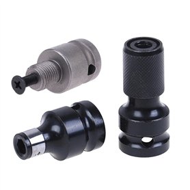 HVLVTAKANF Adaptateur de mandrin de perçage 3 pièces for vis 1/2quot;Carré for 1/4quot;Convertisseur d'adaptateur for Douille he