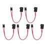 Mini connecteur de porte fusible de voiture, remplacement direct Mini Tip 20A Regular 5Pcs Compact Thin Vehicle Fusible Box Pane