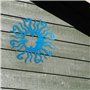 BEAHING Jardin Mur de Soleil étoile étoile Art métal Ornement Suspendu Sculpture décoration Artisanale pour Porche de clôture ex