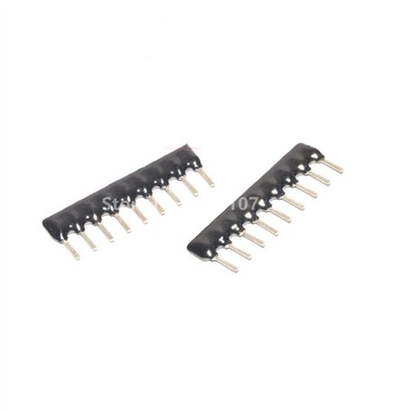 ZYFRPPSG 10 PCS Exclusion Réseau Résistance Réseau 9 Broches 10K Ohm A103J 10KR Résistance Réseau Réseau A09-103J