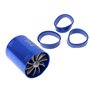 PEVAVFZMMY Double Supercharger Universal Turbine Turb Turb Aguge Économie de gaz d'air BL/BK Papillon des gaz Automobile