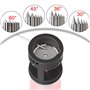 3mirrors ALUMINUM Aiguiseur d'électrodes en tungstène Tête de meulage TIG Outil de soudage 24 guides avec boîtier à poussière, r