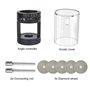 3mirrors ALUMINUM Aiguiseur d'électrodes en tungstène Tête de meulage TIG Outil de soudage 24 guides avec boîtier à poussière, r
