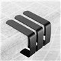 EBTOOLS Clip pour napperons, Lot de 4 clips pour serviettes de table en acier inoxydable Clip pour table antidérapant Nappe fixe