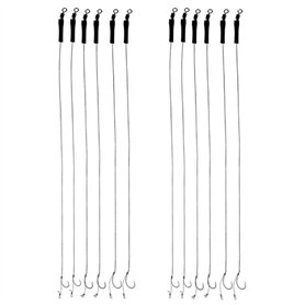 Kit de Montage de Cheveux pêche à la Carpe matériel pêche à la Carpe sans ardillon en Acier Inoxydable Anti n UD 12 pièces
