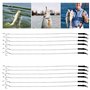 Kit de Montage de Cheveux pêche à la Carpe matériel pêche à la Carpe sans ardillon en Acier Inoxydable Anti n UD 12 pièces