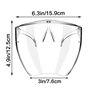 Bouclier Transparent Masque de Protection Transparent Visor Masque de Protection Contre Le Visage Complet à poussière