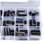 Assortiment de Puces de Circuit intégré, Kit d'oscillateur de Carte Adaptateur, 150 Pièces, 10 Cartes de Conversion Cpld