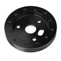 Nikou Hub Spacer Pad Polished Steering Wheel to Grant 3 Hole 0.5in High Precision Stable Universal for 6 Hole Adapter(Noir)
