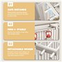 UWEOTYYY RADIATEUR Rail-COURCE 12 '' Safe RÉSISTANT RÉSISTANT RÉDACTABLE Support Support DE RADIATEUR Coper Rail- pour Les TOWS 
