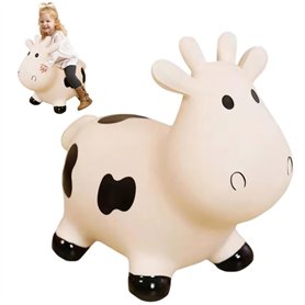 Nyutcwe Animaux gonflables Les Tout-Petits de Vache gonflables Mignons roulent sur Un Cheval rebondissant sautant Les Jouets de